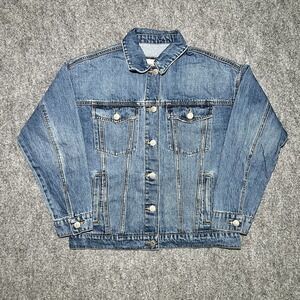 Forever 21 Light Denim Jean Jacket Cute 'n Chic Closet Staple Light Blue Sz S